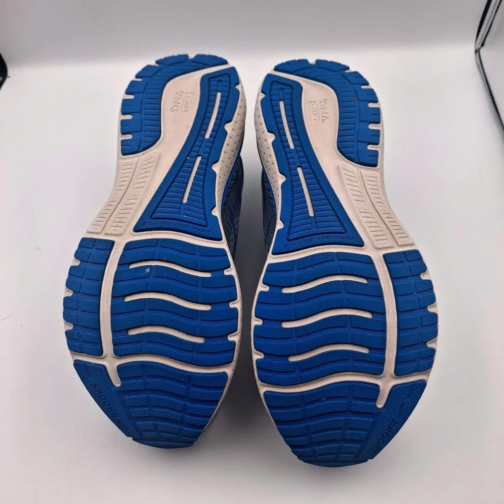 Brooks Glycerin GTS 19 Mens Size 12 Wide 2E Grey Blue Running Shoes